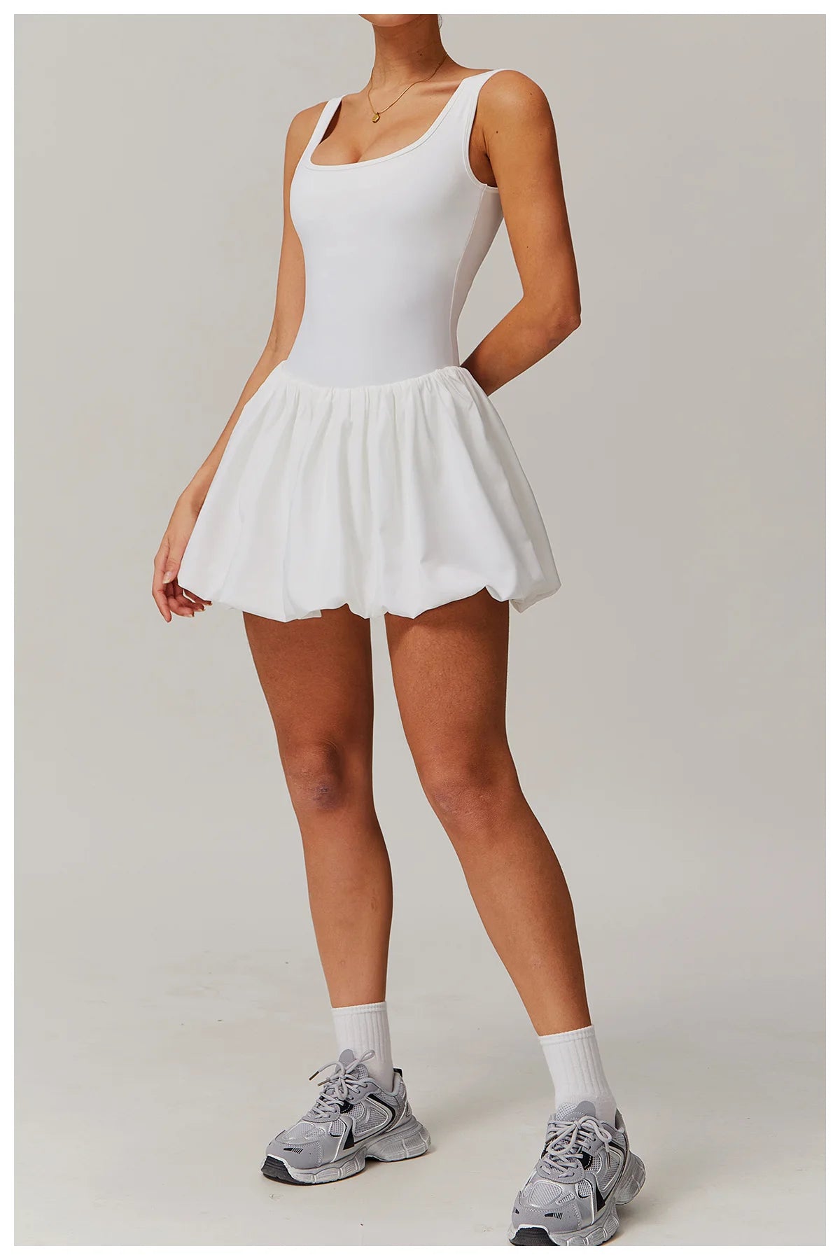 Women Short Skirt Yoga Jumpsuit