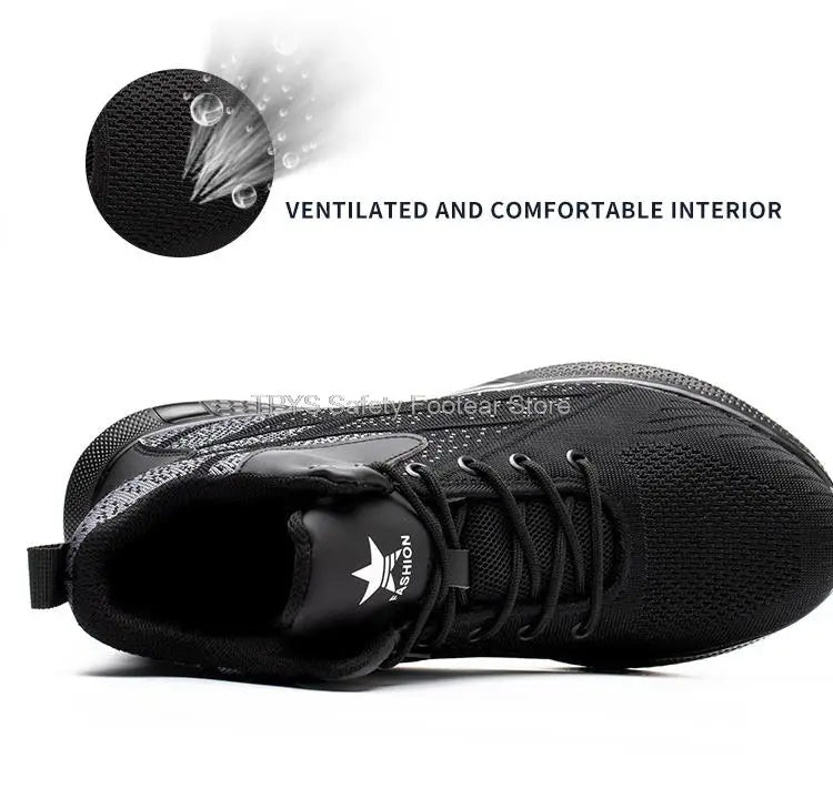 Men High Top Indestructible Safety Boots