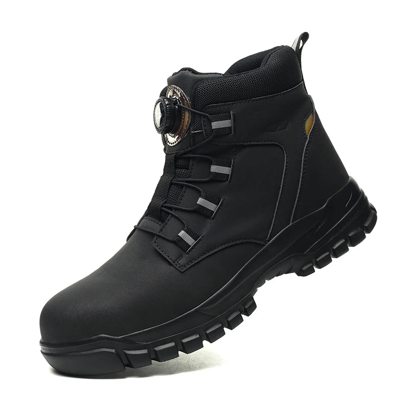 Men Waterproof Indestructible Steel Toe Boots