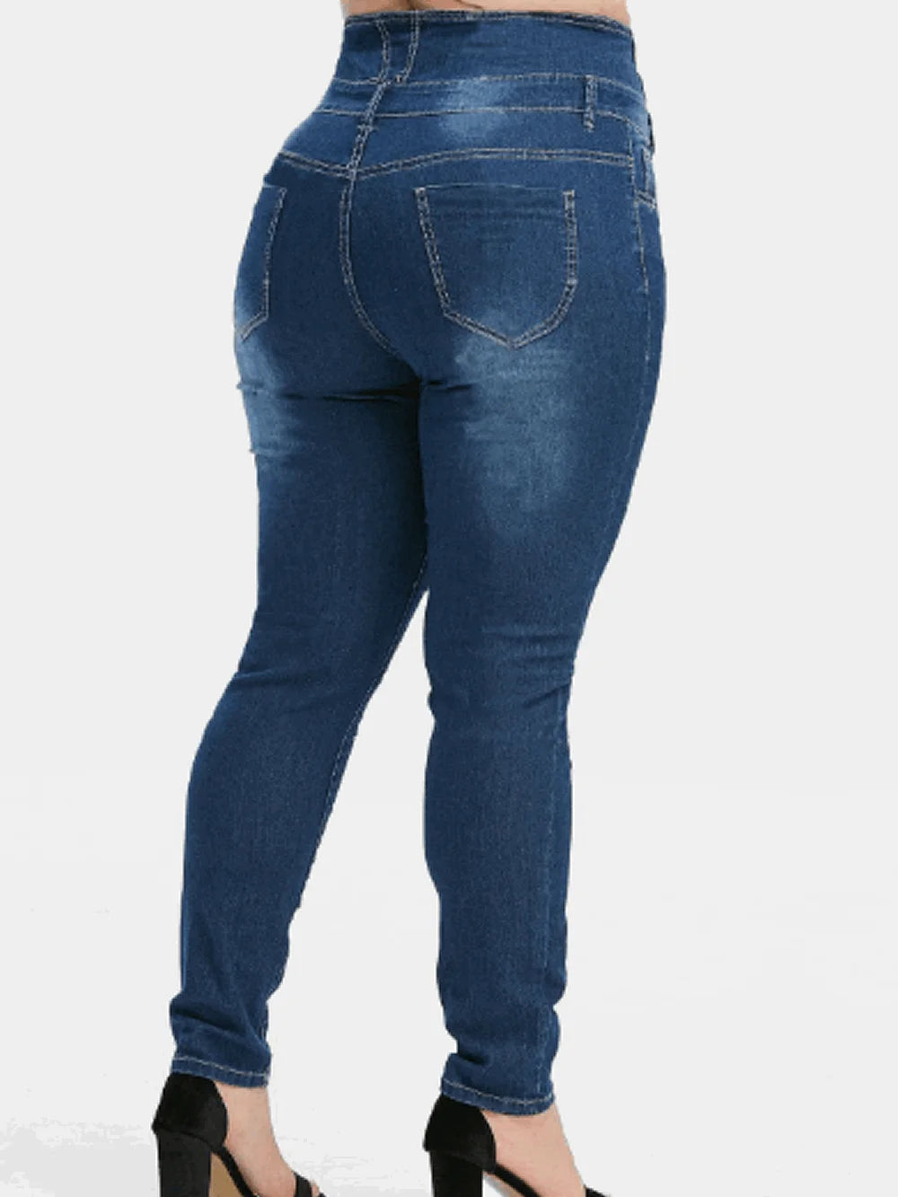 Women's Plus Size High Waist Denim Jeans