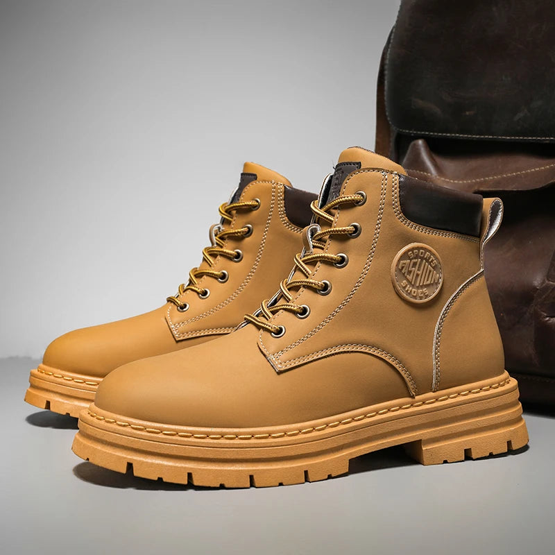 Men’s Outdoor Anti-Slip Leather Boots
