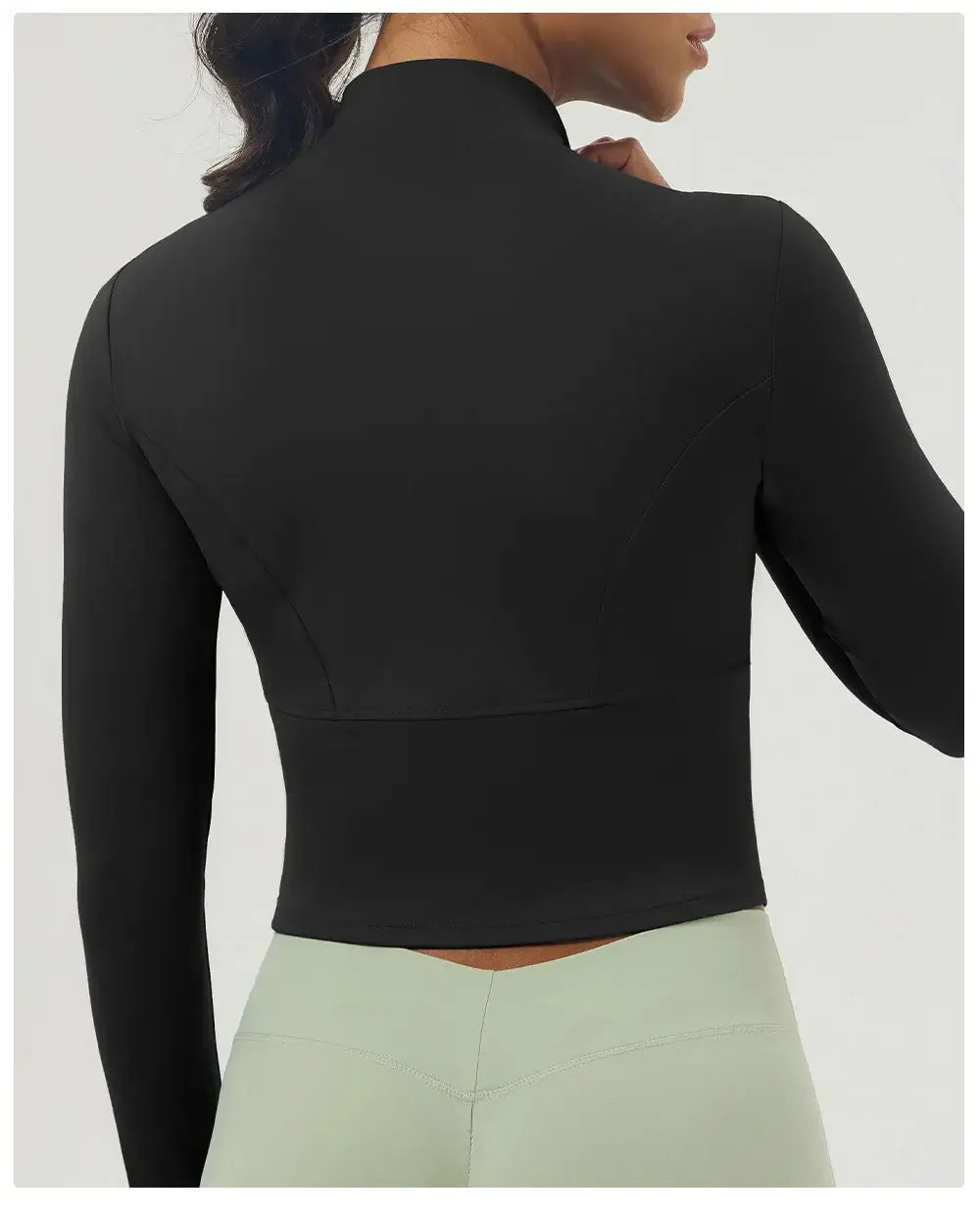 Women Slim Fit Zipper Yoga Top Jacket