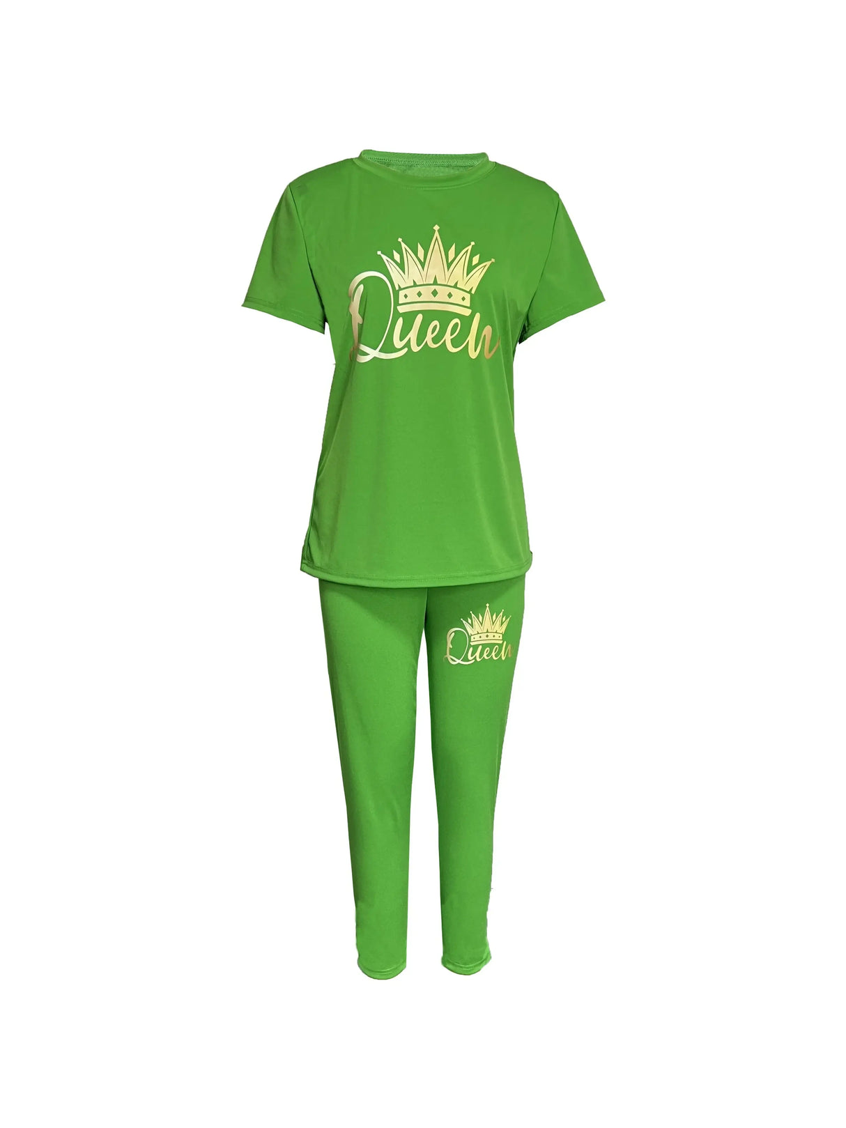 Women Plus Size Printed Casual Set