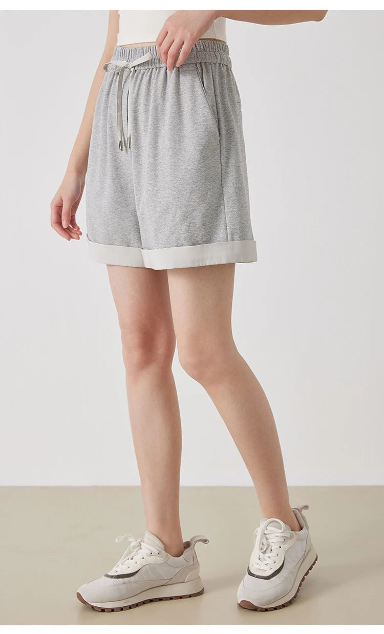 Women's Drawstring Cotton Casual Shorts
