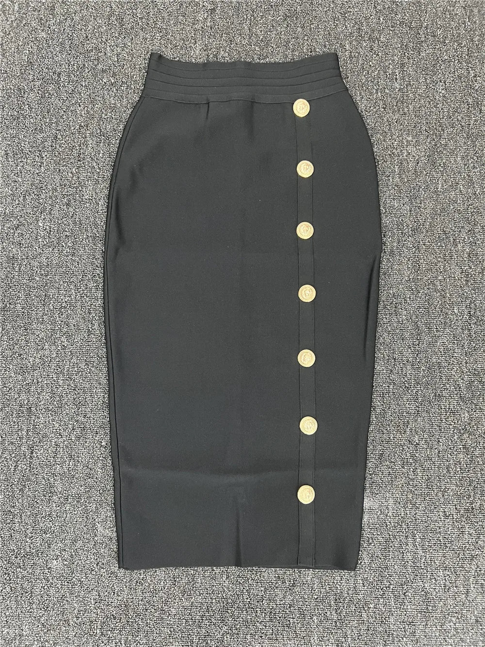 Women XL Bandage Pencil Skirt