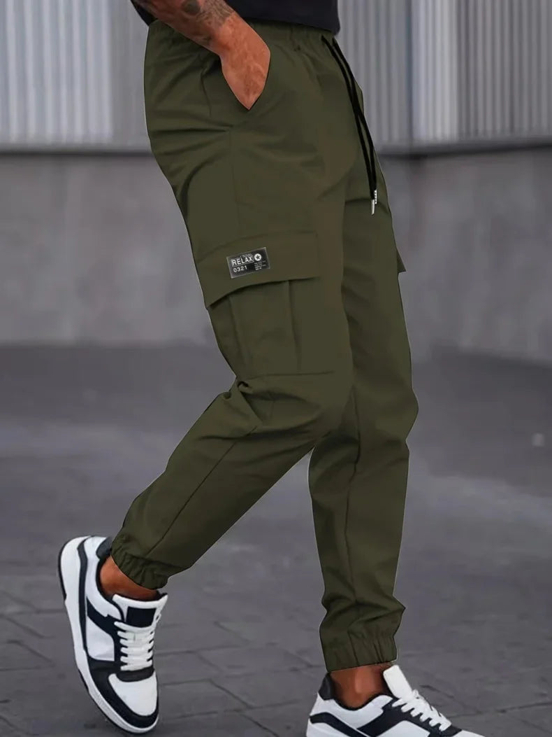 Men Ice Silk Cooling Cargo Pants