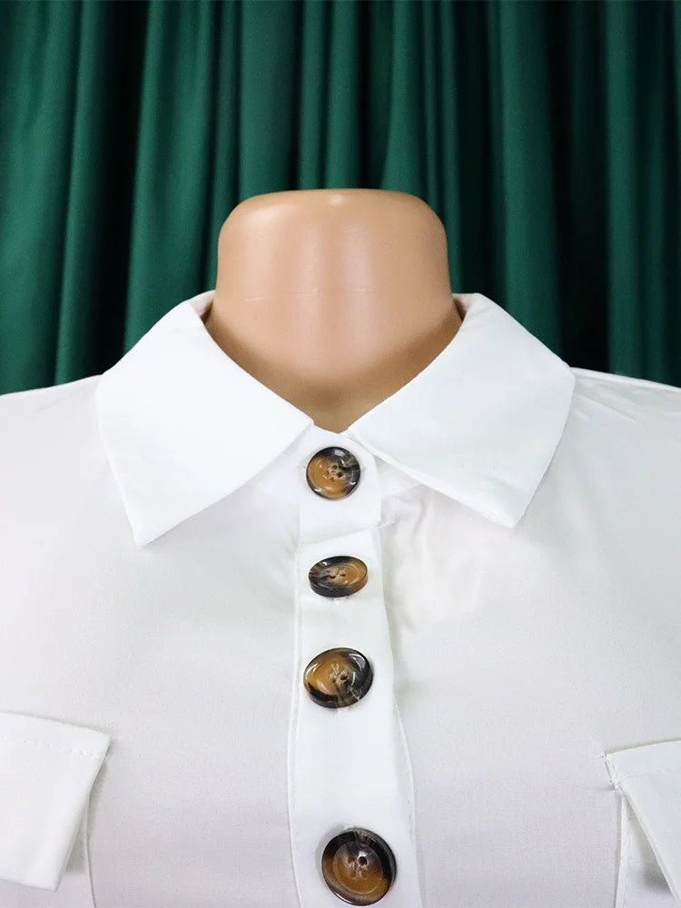 MaxiFit™ – Belted Button Maxi Office Jumpsuit (Work Chic, Waist-Defining & Longline)