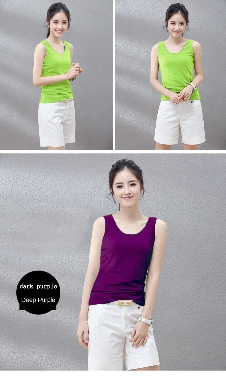 Women Cotton Halter Tank Top