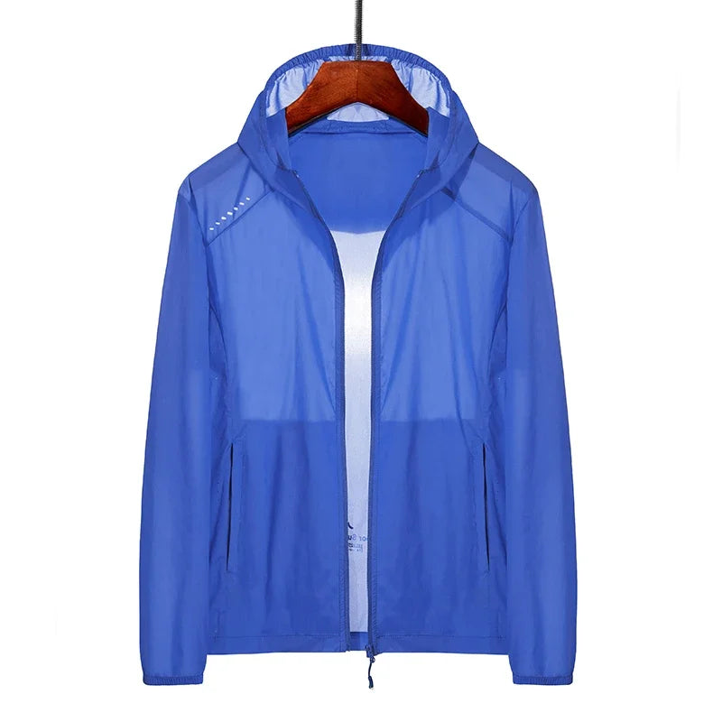 Men's Plus Size Summer Hooded Jacket