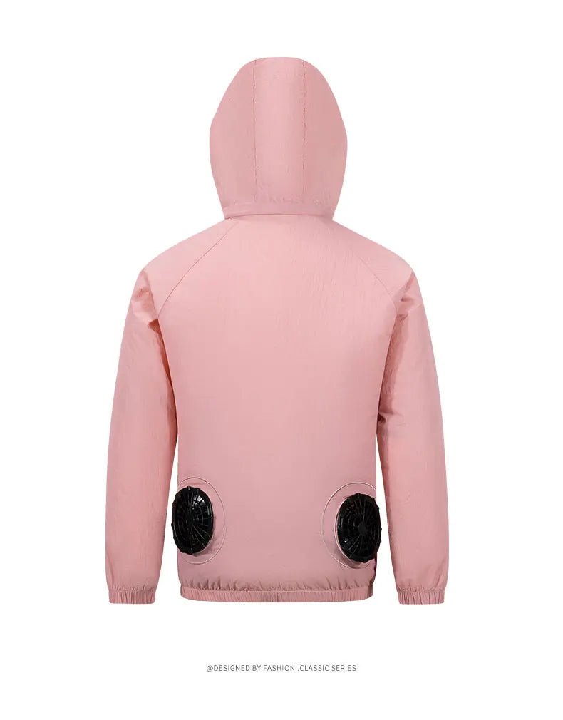 Men Cooling Fan USB Cotton Jacket