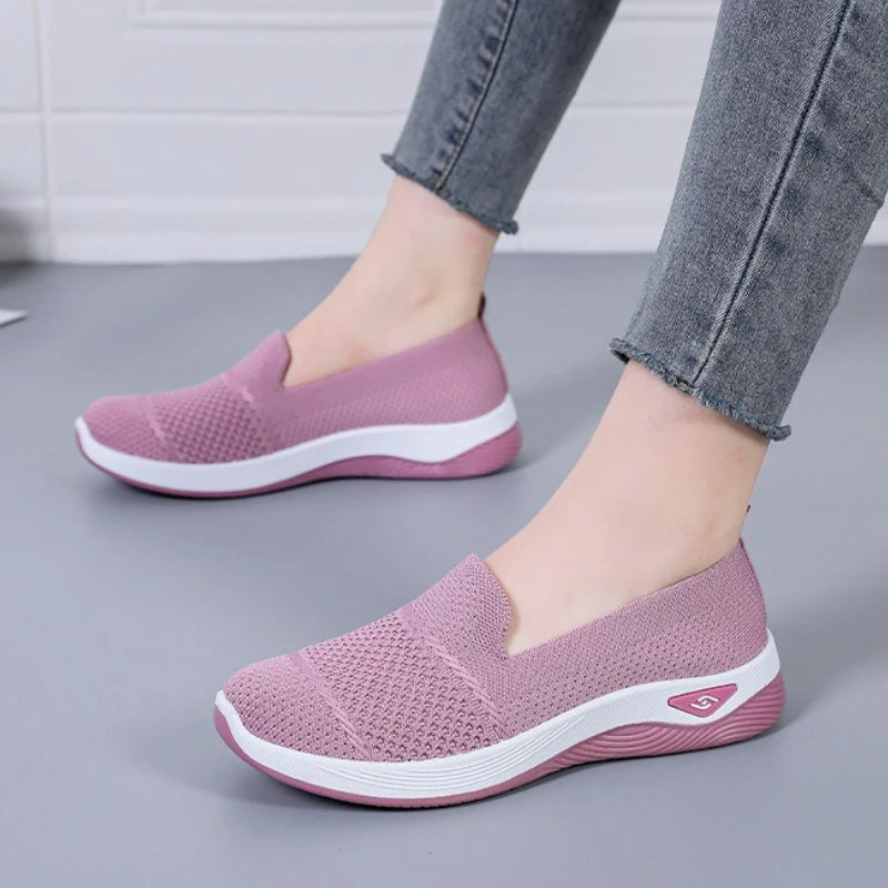 Knitted Lightweight Loafers – Breathable Platform 2025
