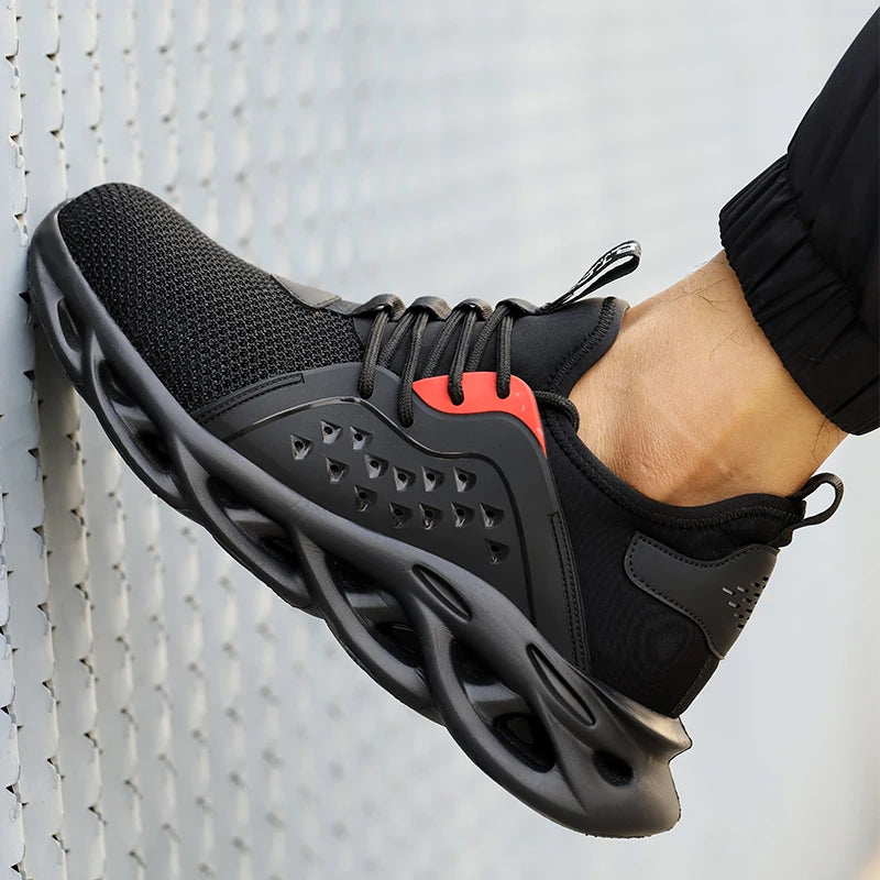 Women Safety Shoes Large Size Steel Toe Sneakers