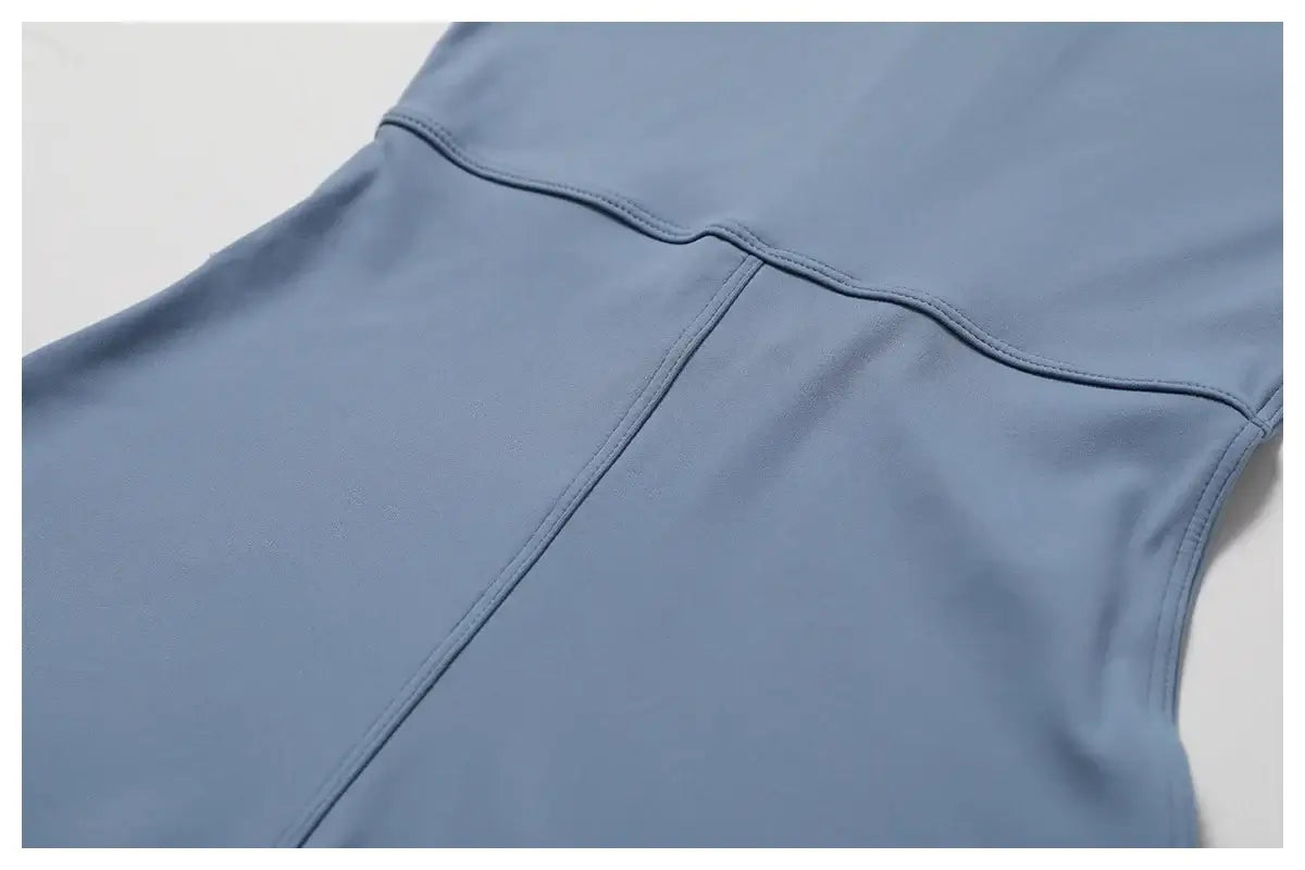 Women Fitness Zipper Long Sleeve Jumpsuit