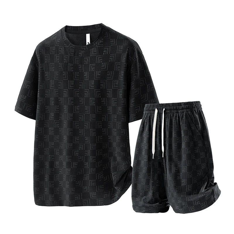 Men’s Plus Size Summer Tracksuit Set
