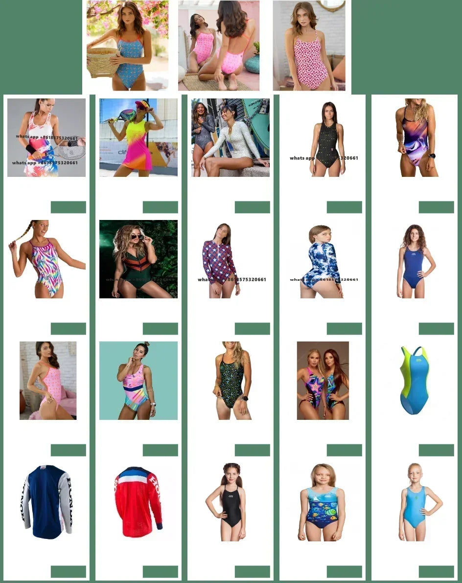 Simple Print Swimsuit