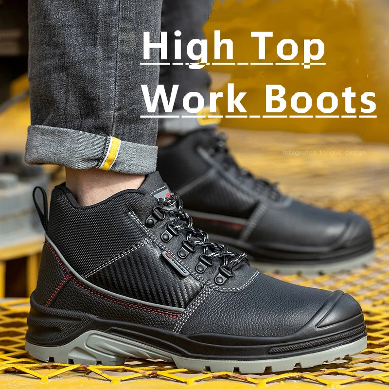 Men Waterproof Anti-Puncture Safety Boots