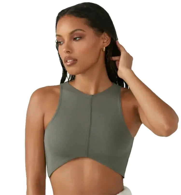 Women Shockproof Sports Bra Crop Tank