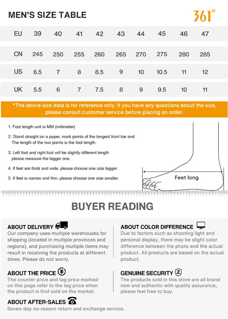 361 Men Board Shoes Comfortable Sneakers