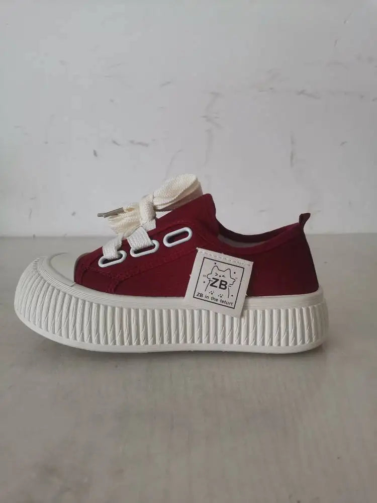 Women Canvas Shoes Soft Sole Lace Up Sneakers