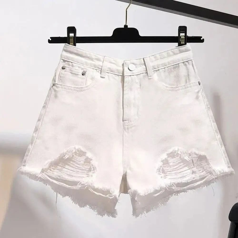 Summer Women's High Waist Cowboy Denim Shorts