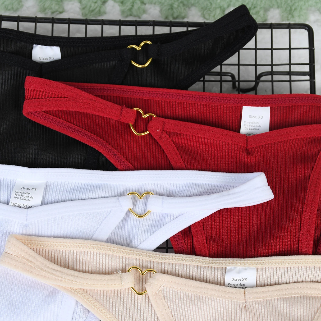 Women Hollow Thong Set