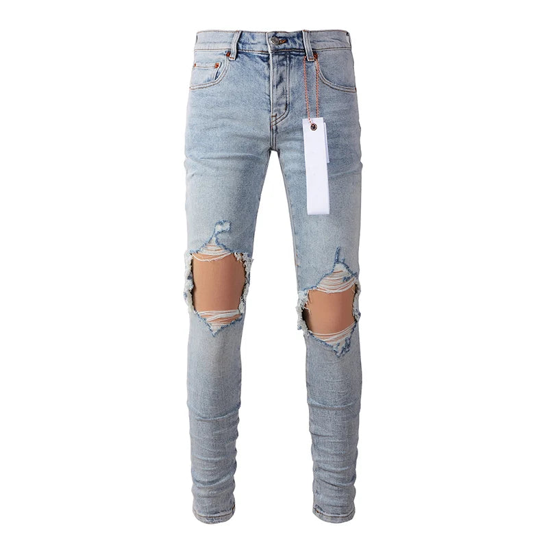 Men Distressed Skinny Jeans