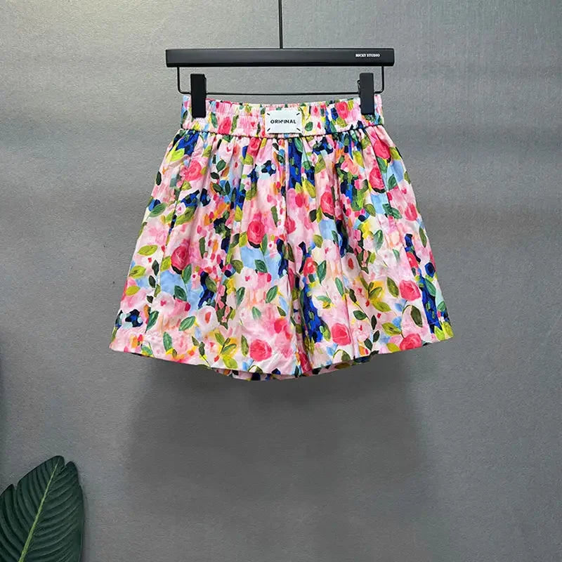 Women's Loose High Waist Shorts