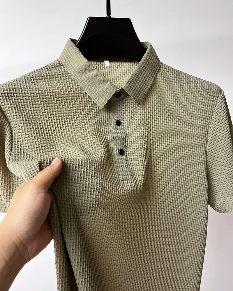 Men Ice Silk Polo Shirt