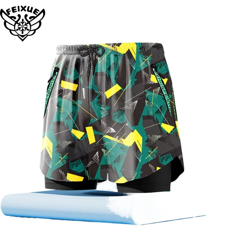 Men's Plus Size Beach Swim Shorts