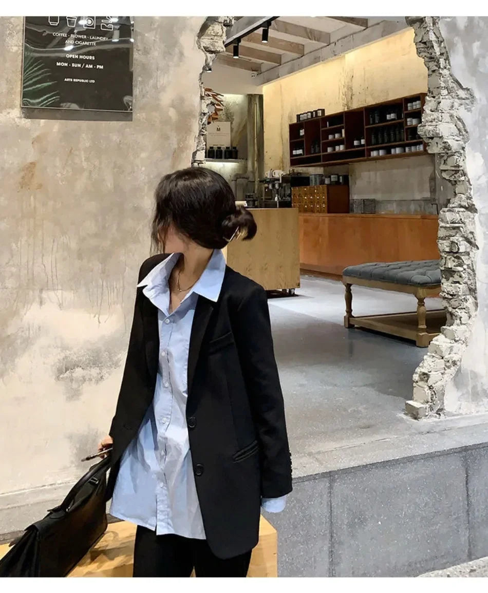 PowerSet™ – Slim Blazer Suit Set (Office-Classy, Tailored for Comfort & Impact)