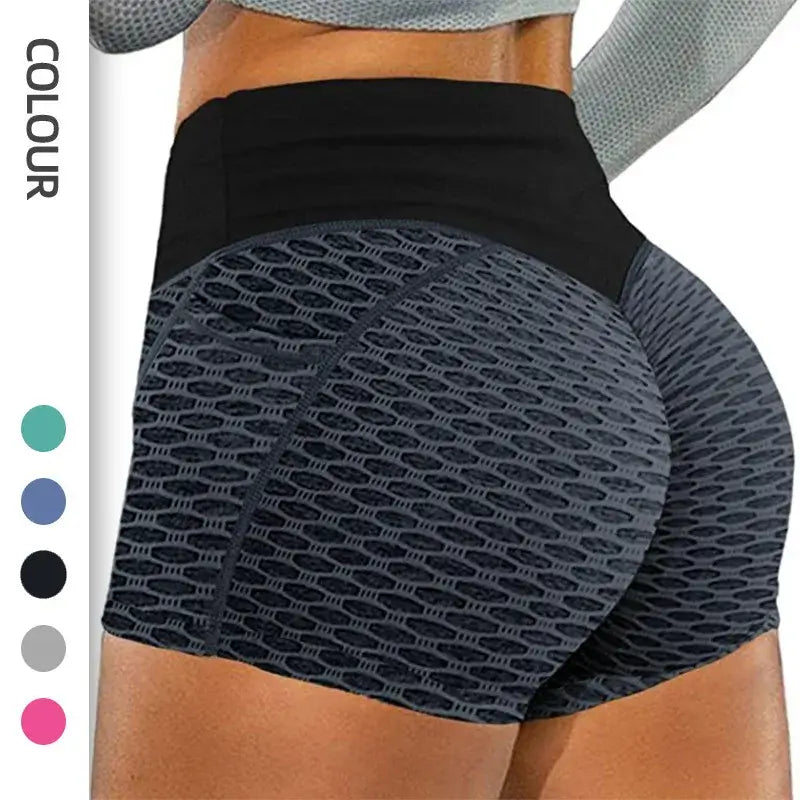 Women Honeycomb Yoga Shorts