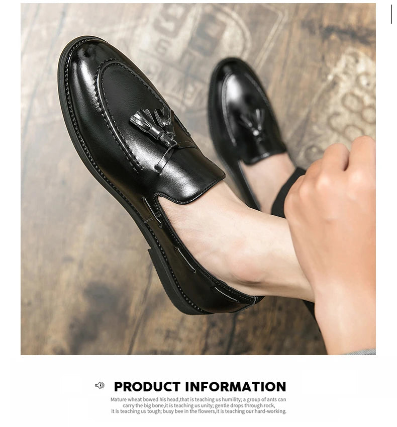 Men British Style Leather Brogues