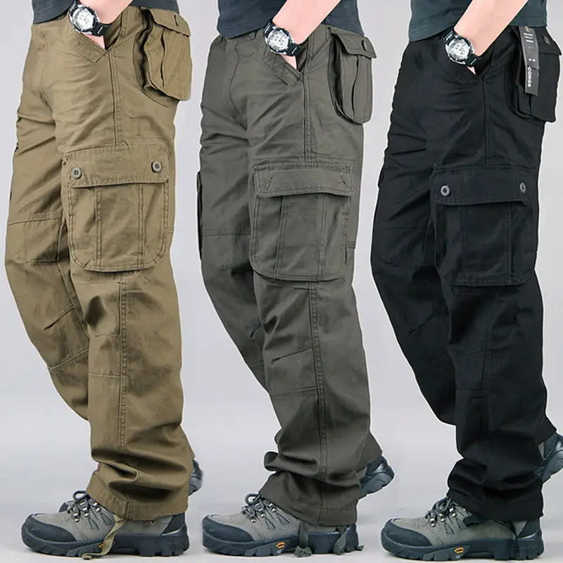 Men Straight Leg Cargo Pants