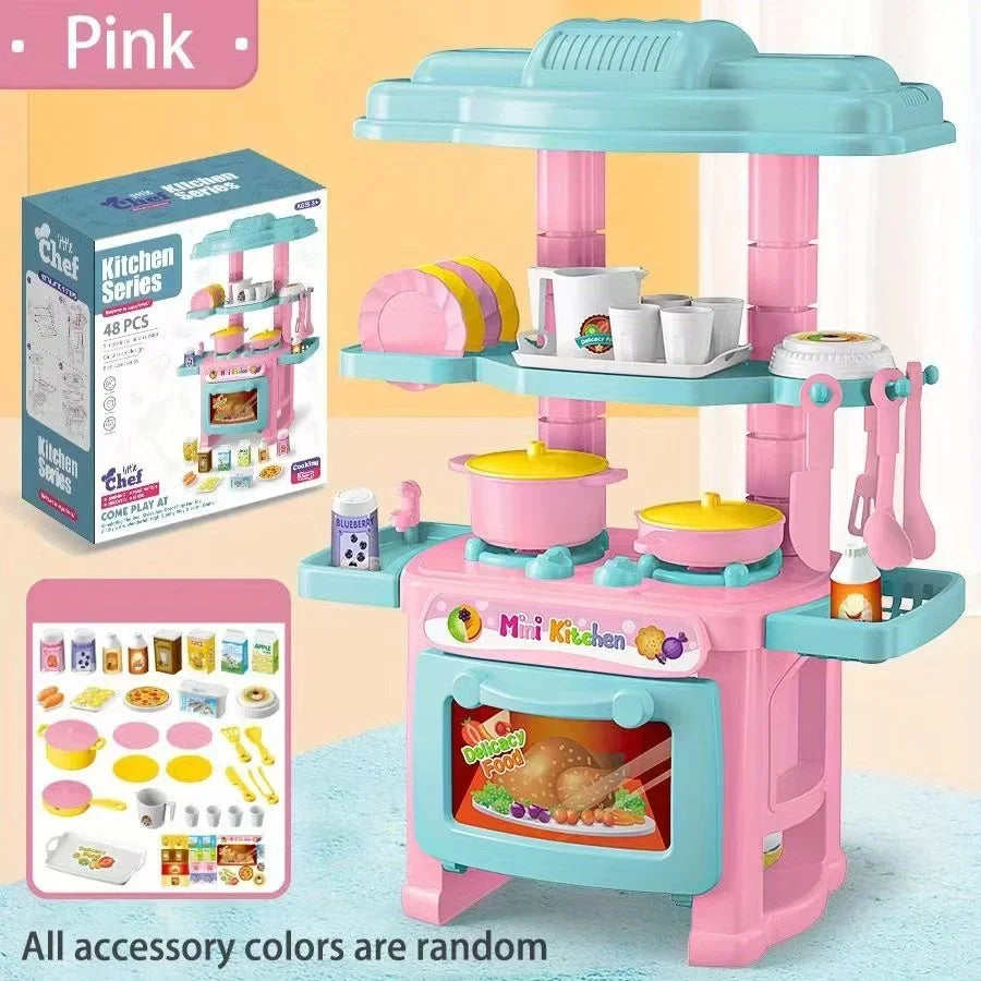 Kids Mini Kitchen Counter Play Set