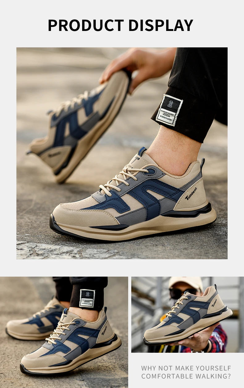 Men Steel Toe Indestructible Work Sneakers