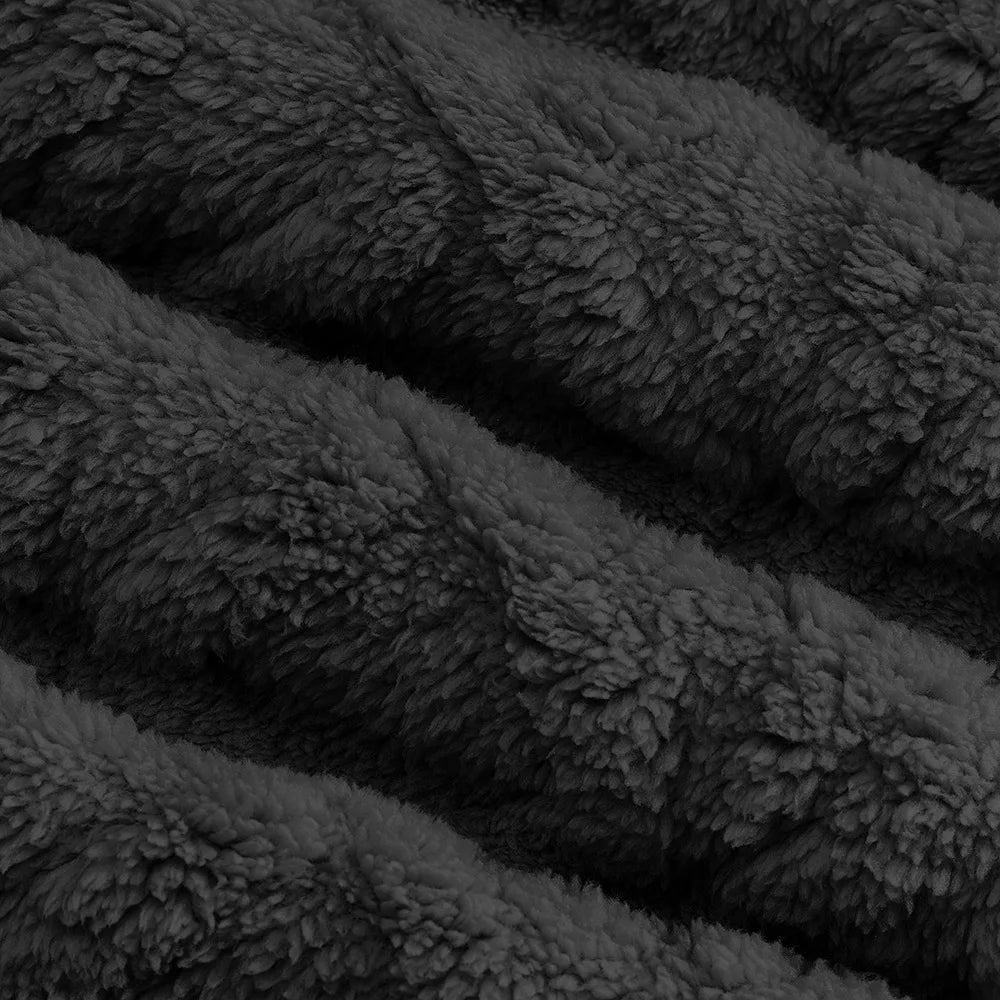 Men Velvet Hooded Pullover Sweater