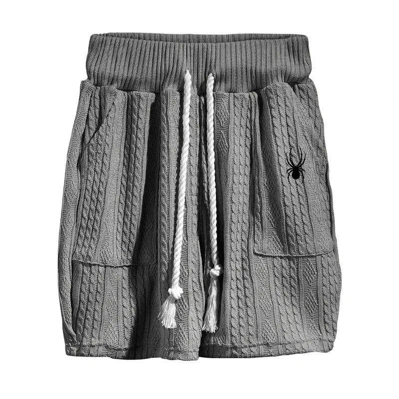 Men Jacquard Shorts Set