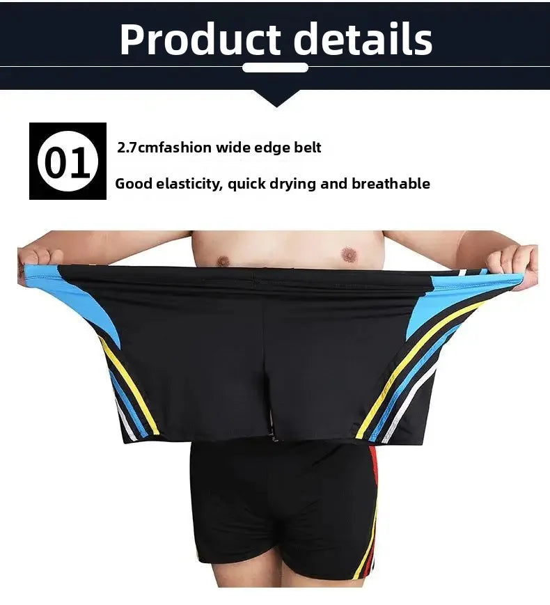 Unisex Plus Size Loose Fit Swim Shorts