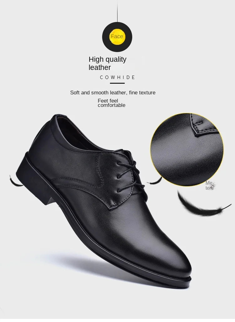 Men’s Black Leather Oxfords