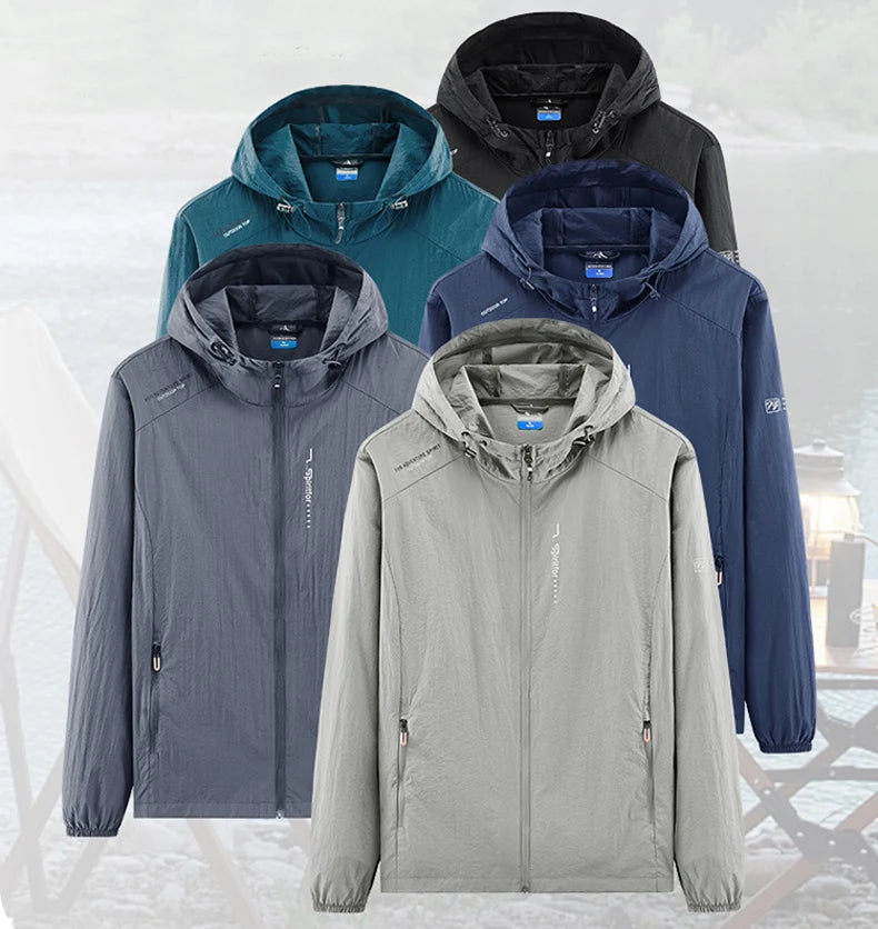 Men Ultra Light Quick Dry Hiking Jacket