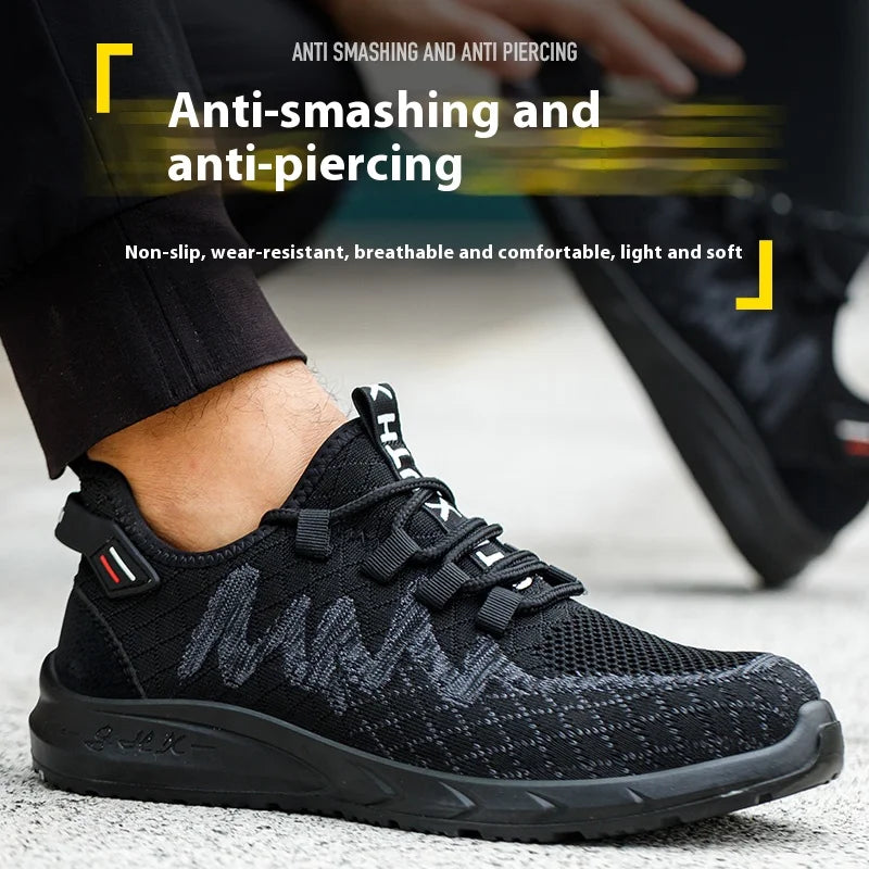 Women Safety Shoes Large Size Steel Toe Sneakers