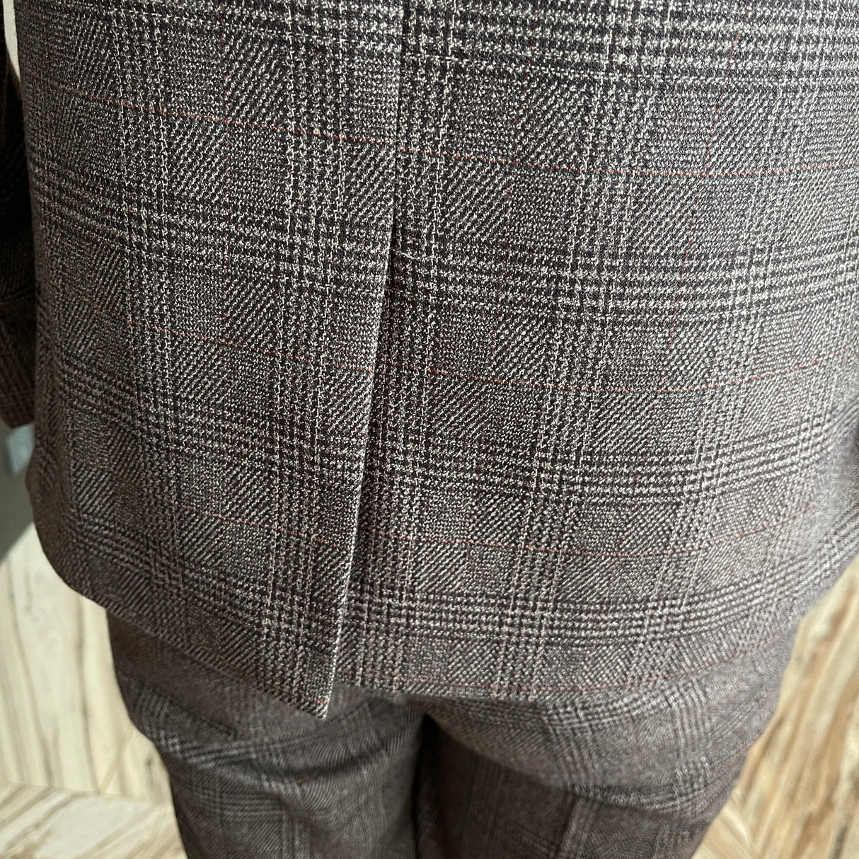 Men Plaid 3-Piece Business Suit