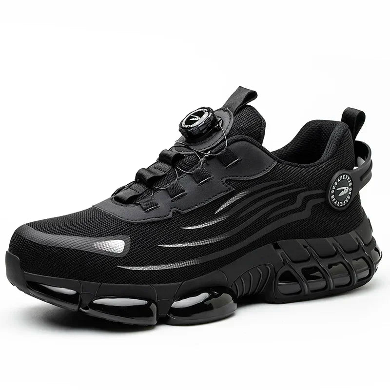 Women Safety Shoes White Lightweight Sneakers