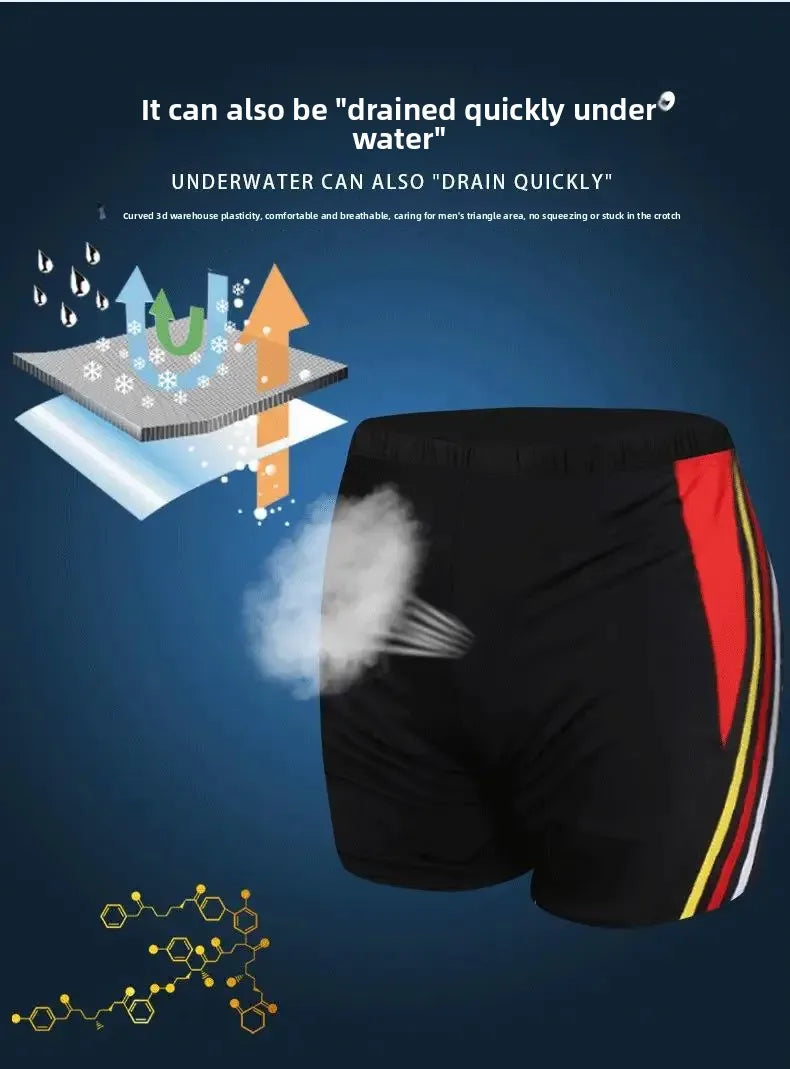 Unisex Plus Size Loose Fit Swim Shorts