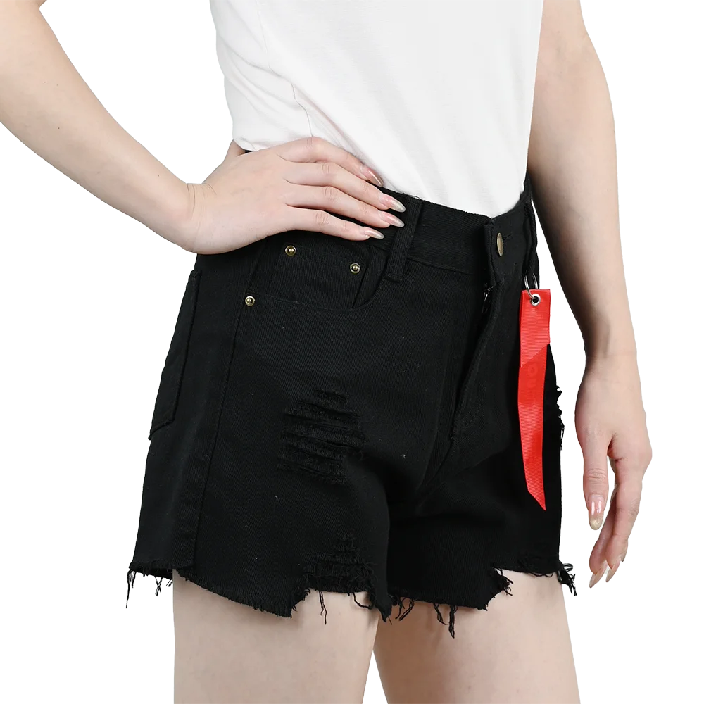 Women’s 3PCS High Waist Ripped Denim Shorts