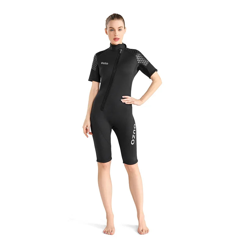 Men Short Sleeve Diving Wetsuit