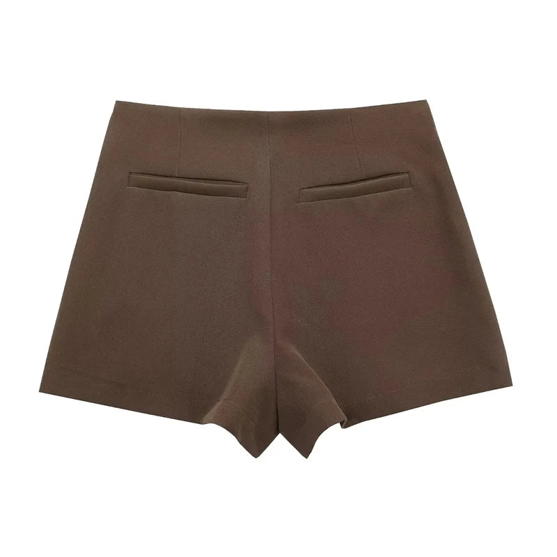 Women Asymmetrical Skort Shorts