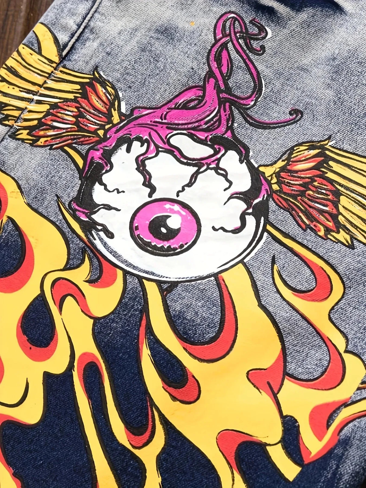 Men Vintage Ripped Jeans