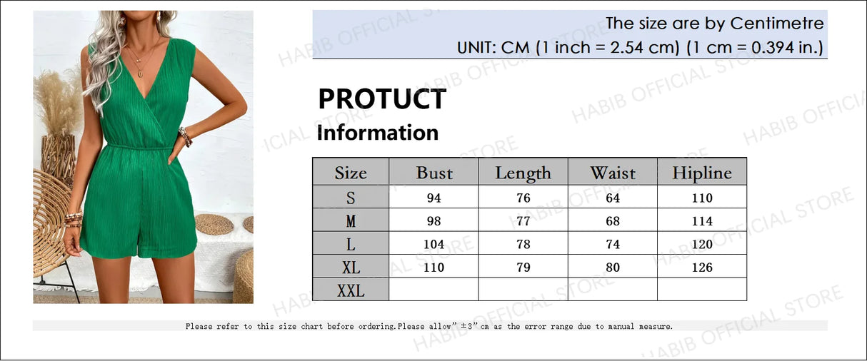 Women Cross V Neck Summer Romper