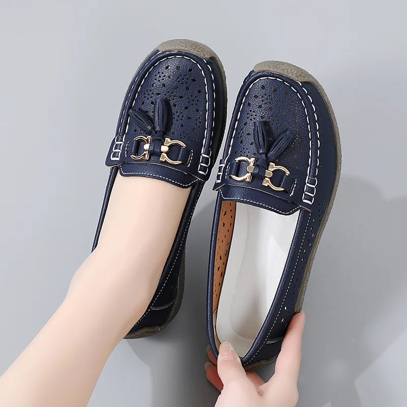 Round Toe Nurse Loafers – Soft Sole & Non-slip 2025